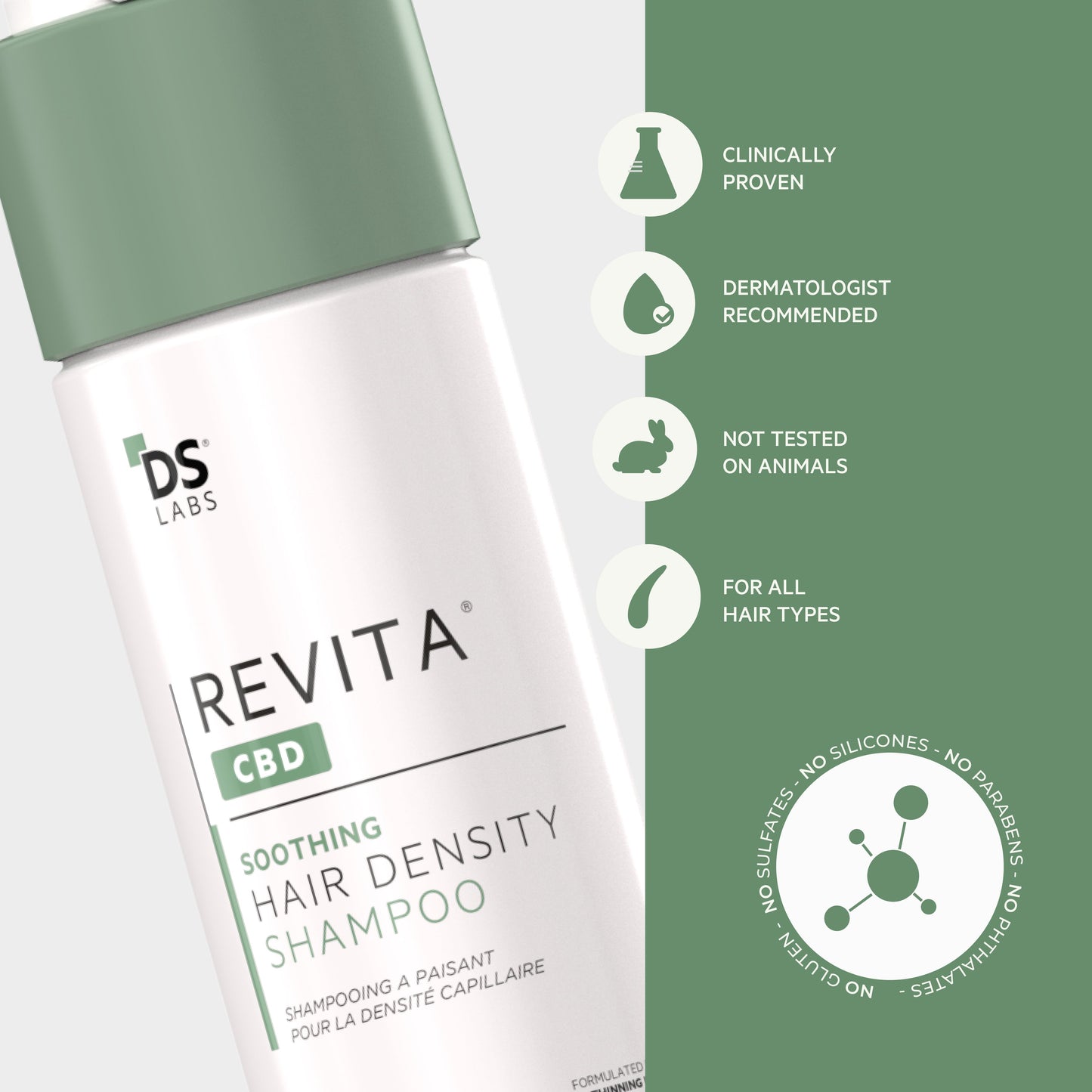 Revita.CBD | Champú CBD superantioxidante para la DENSIDAD capilar