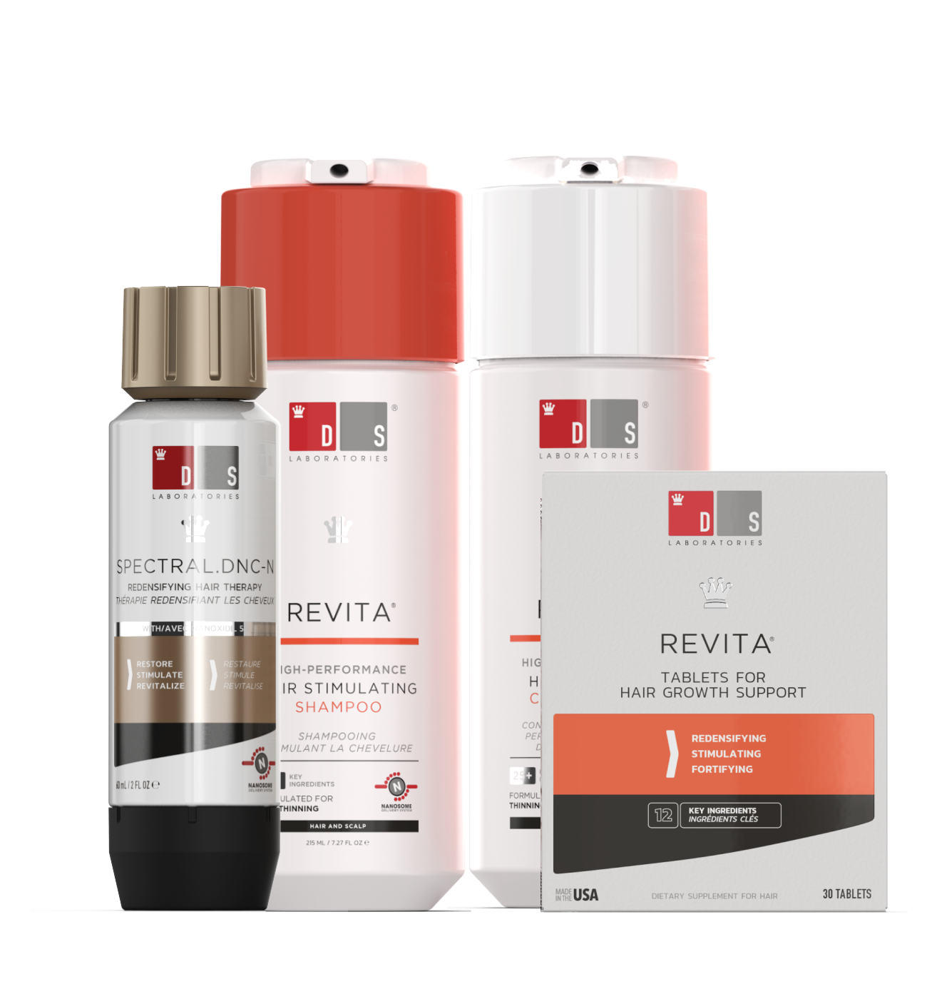 Kit| Revita Shampoo/Acondicionador+ Spectral.DNC-N + Revita Tabletas