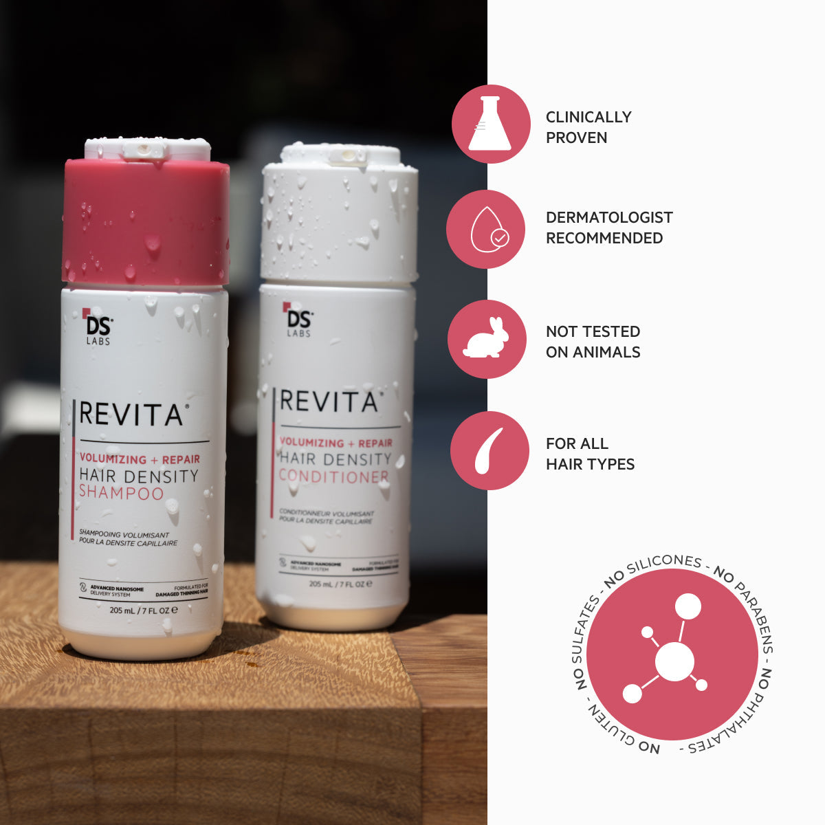 Revita Kit | Champú y acondicionador para la densidad capilar con efecto voluminizador y reparador