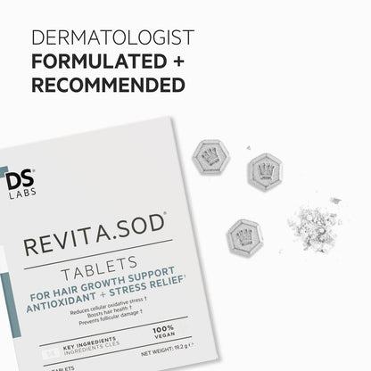 Revita.SOD | Comprimidos para apoyar el crecimiento del cabello + antioxidante + alivio del estrés