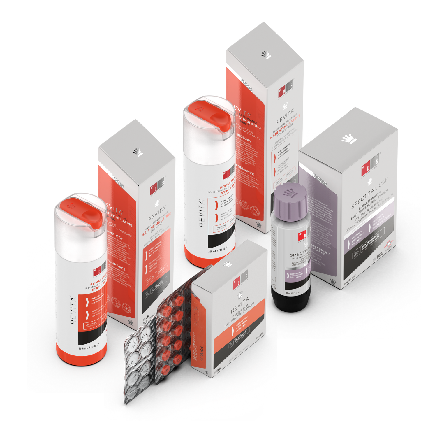 Kit | Revita Shampoo/Acondicionador + Spectral.CSF + Revita Tabletas